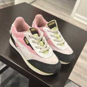 PUMA Kids Sneakers - Pink, White, and Black